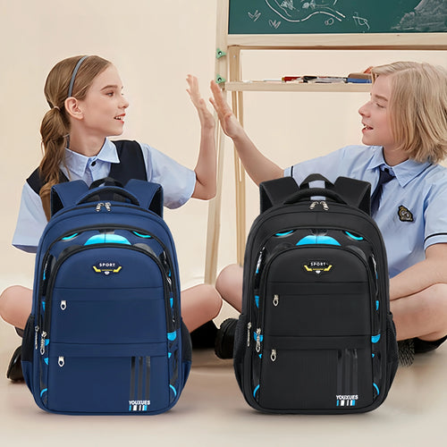 Children's waterproof schoolbag. Large capacity, good feel, and waterproof function. Suitable for teenage boys/girls. Breathable